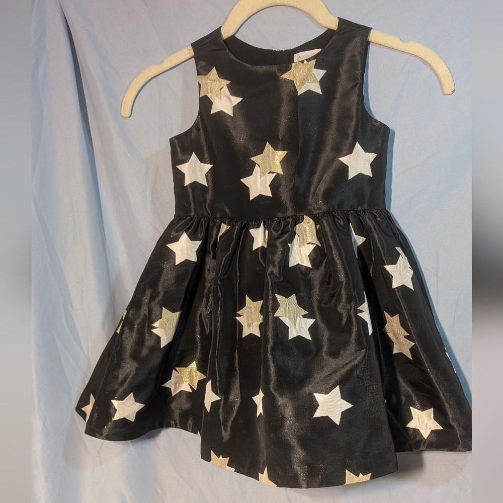 EUC Black Dress With Metallic stars *C25
